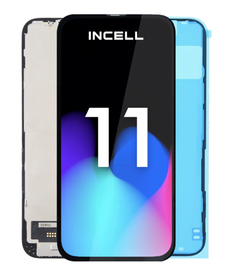 Apple iPhone 11 LCD Display + Touchscreen - Repart - IC removable - Black